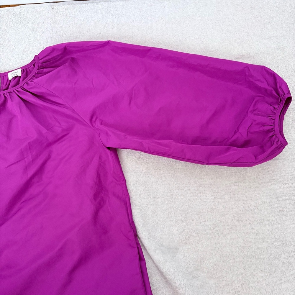 Wilfred Vibrant Hot Raspberry Dress Vacation Beachcore Casual Midi Dress Sz XS - Picture 4 of 11